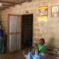 Village de Kigninding. Casamance, Sénégal. La famille de Ibrahima Dhiediou où vivent 25 personnes.